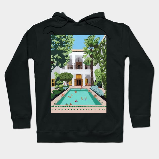 Marrakech Riad Hoodie by HeloBirdie